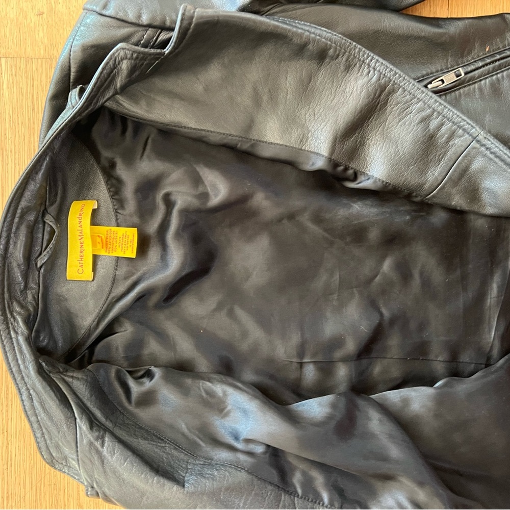 Catherine Malandrino leather jacket size 2 - Picture 4 of 5